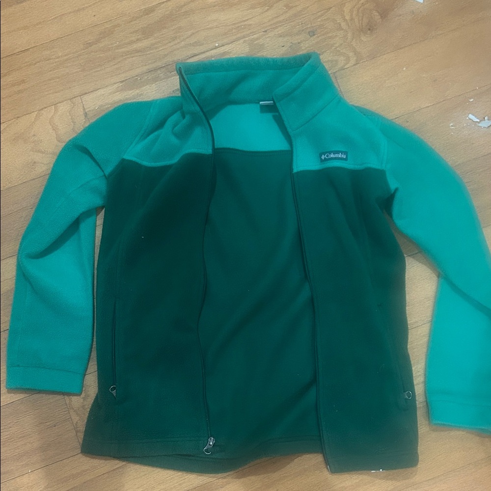 Columbia kids Two-Tone Green Fleece Jacket